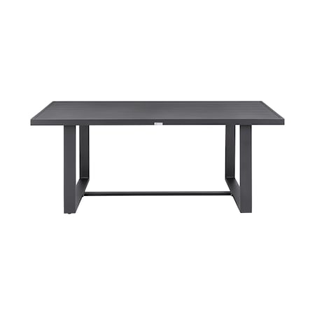 Armen Living Argiope Outdoor Patio Dining Table in Aluminum 840254333000
